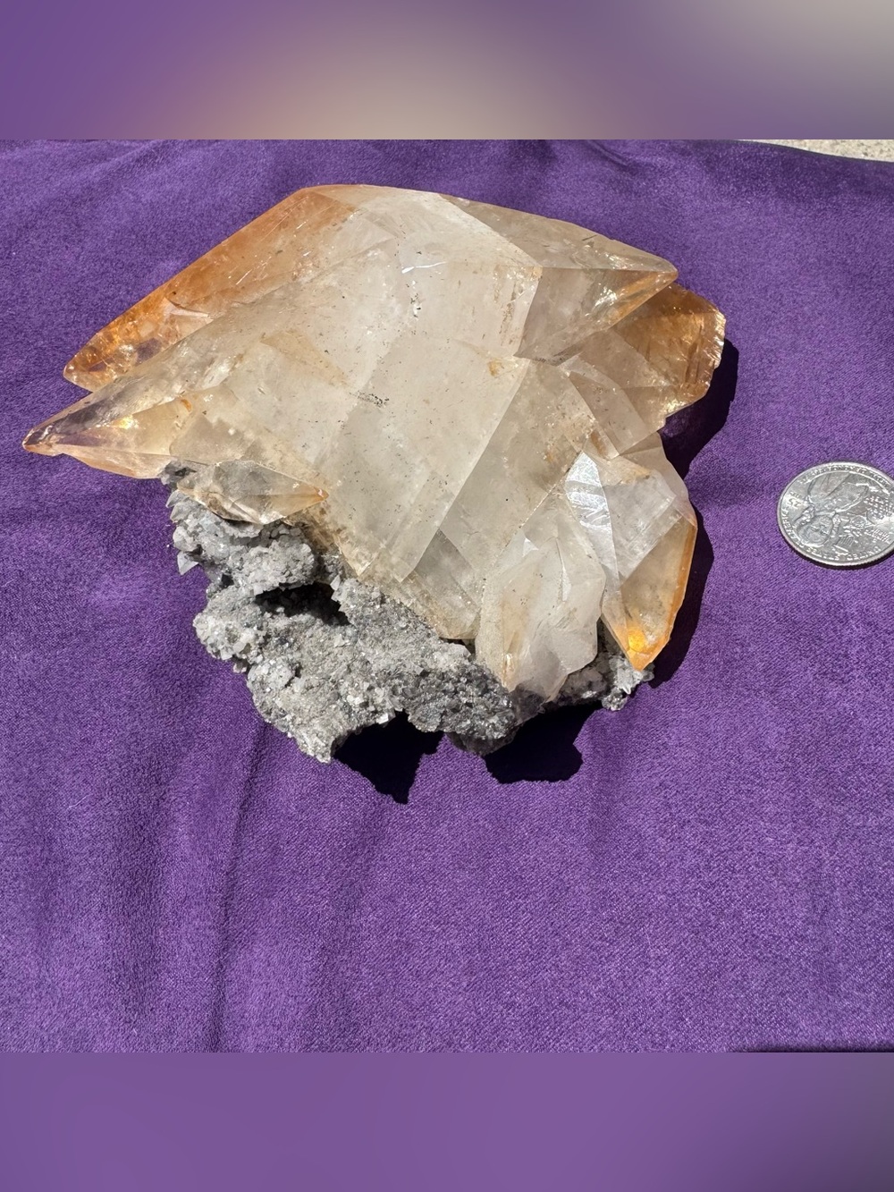 Elmwood Orange Calcite crystal